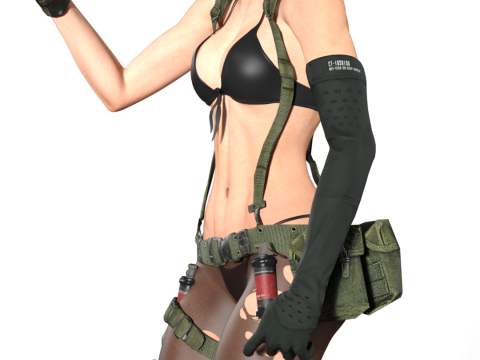 Quiet The Silent Sniper Metal Gear Solid V 3D Print Model
