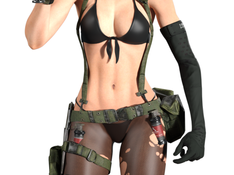 Quiet The Silent Sniper Metal Gear Solid V 3D Print Model