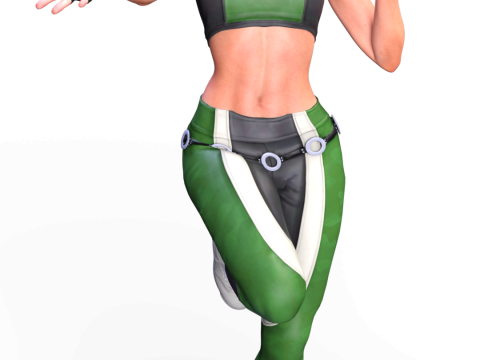 Sonya Blade Kekuatan Earthrealm Mortal Kombat Model Cetak 3D