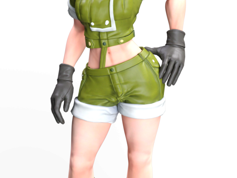 Leona Heidern 沉默的士兵 拳皇 3D 打印模型