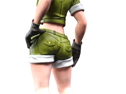 Leona Heidern The Silent Soldier The King of Fighters 3D Print Model