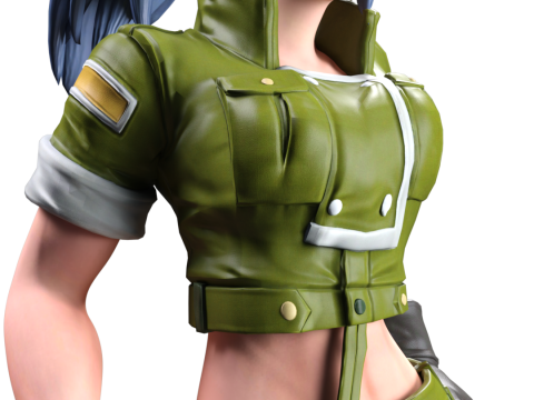 Leona Heidern The Silent Soldier The King of Fighters 3D Print Model