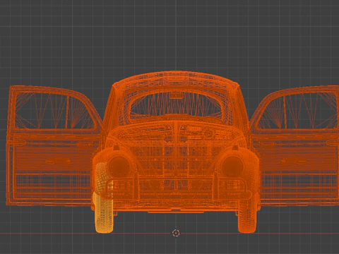 Red Beetle Racer The Spirit of the Track Classic Custom 3D Print Model