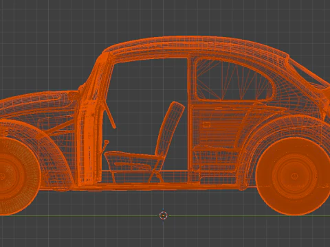 Red Beetle Racer The Spirit of the Track Classic Custom 3D Print Model