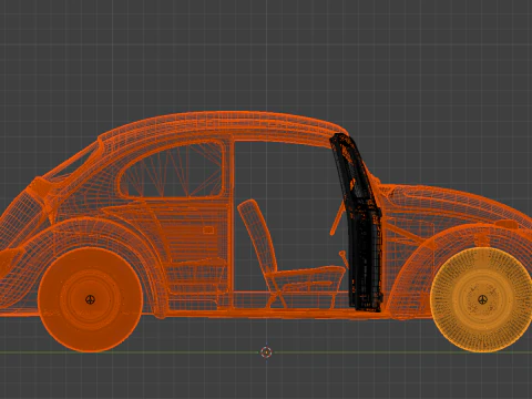Red Beetle Racer The Spirit of the Track Classic Custom 3D Print Model