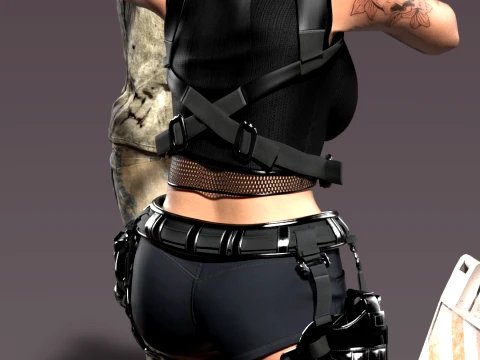 Claire Extreme Survival Raccoon City Outbreak 3D Print Model