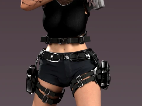 Claire Extreme Survival Raccoon City Outbreak 3D Print Model