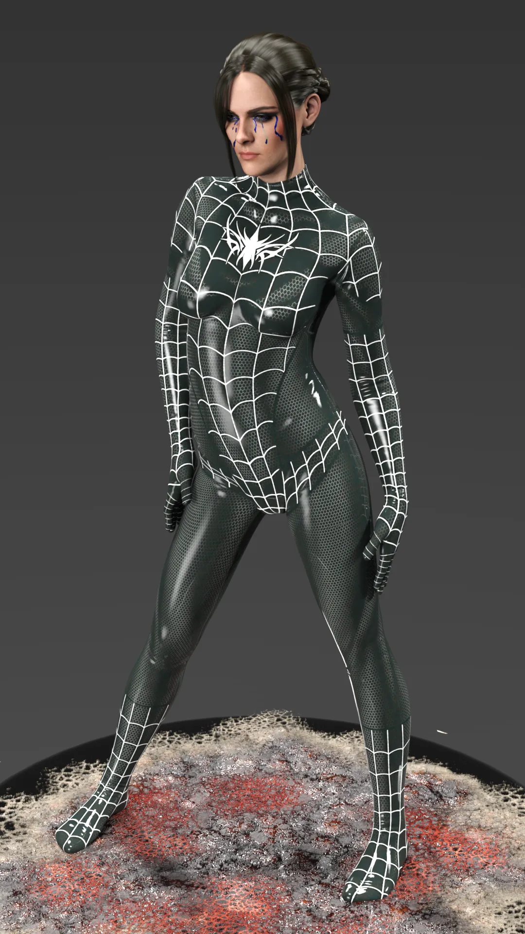 Kristen Stewart The Symbiotes Lament Dark Web Edition 3D Print Model .c4d .max .obj .3ds .fbx .stl .blend