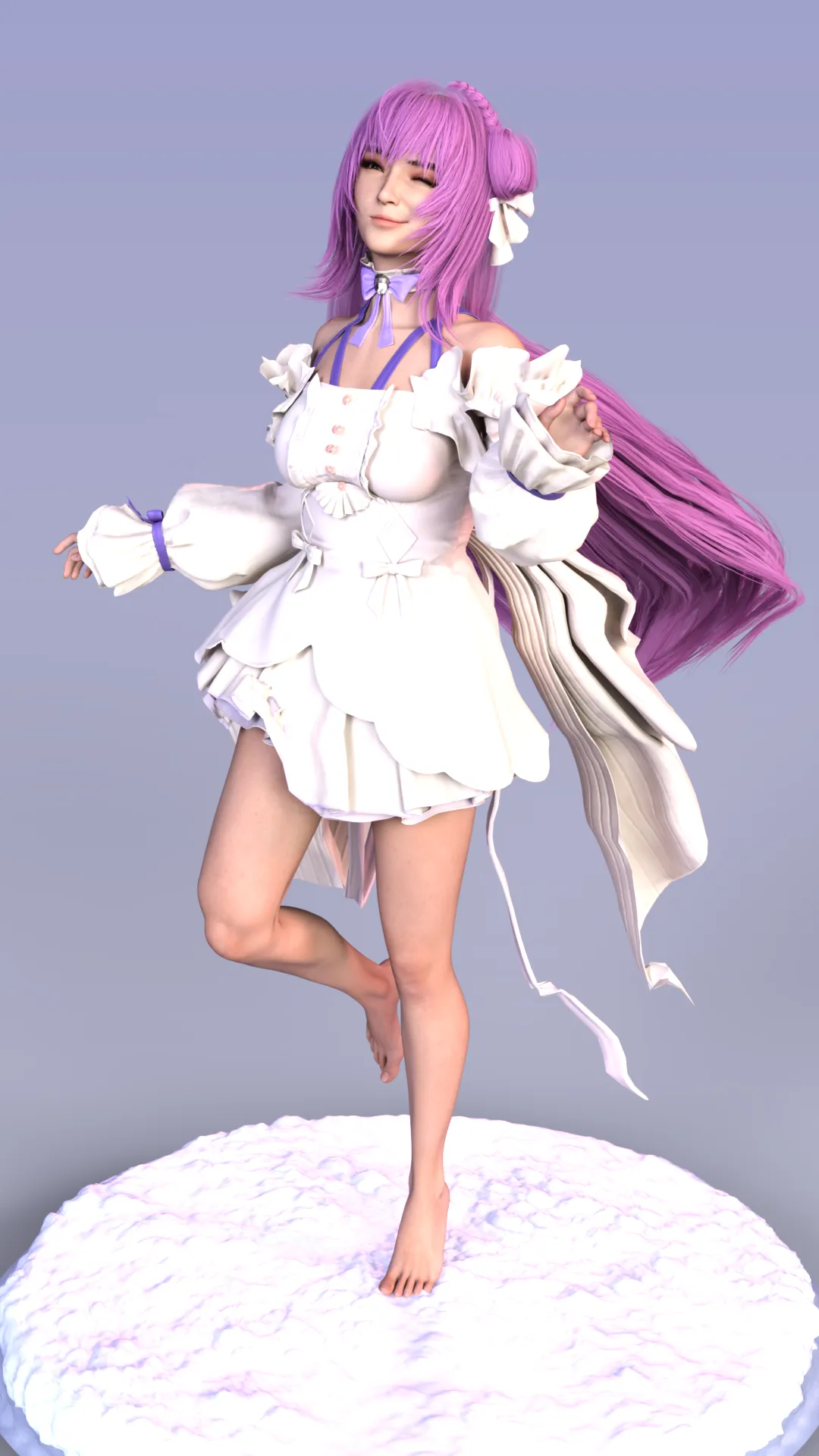 EVE The 7th Airborne Dream Cloud Idol Edition 3D Print Model .c4d .max .obj .3ds .fbx .stl .blend 