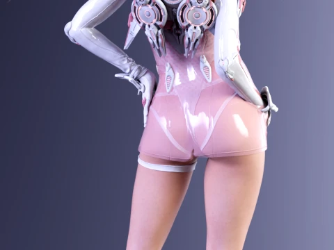 Protocolo Cyber-Idol Luna The Neon Blossom Modelo de Impressão 3D