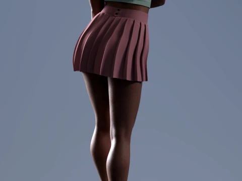 Alexandra The Azure Elegance Red Carpet Digital Edition 3D Print Model