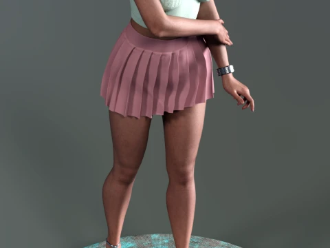 Alexandra The Azure Elegance Red Carpet Digital Edition 3D Print Model
