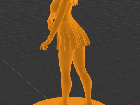 Alexandra The Azure Elegance Red Carpet Digital Edition 3D Print Model