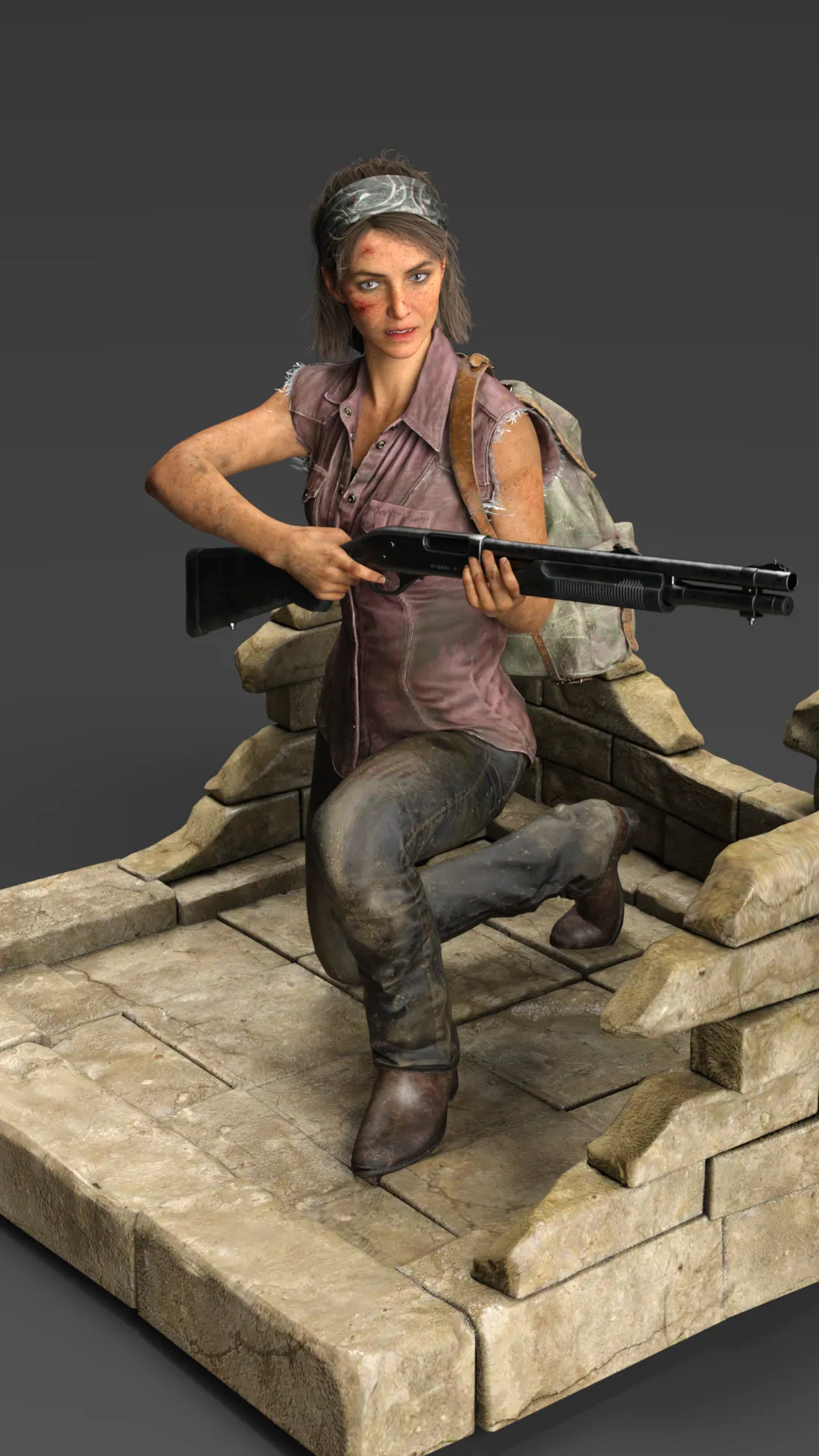 Tess The Smuggler of Boston Post-Outbreak Survivor Edition 3D Print Model .c4d .max .obj .3ds .fbx .stl .blend