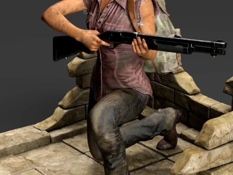 Tess The Smuggler of Boston Post-Outbreak Survivor Edition Model do druku 3D