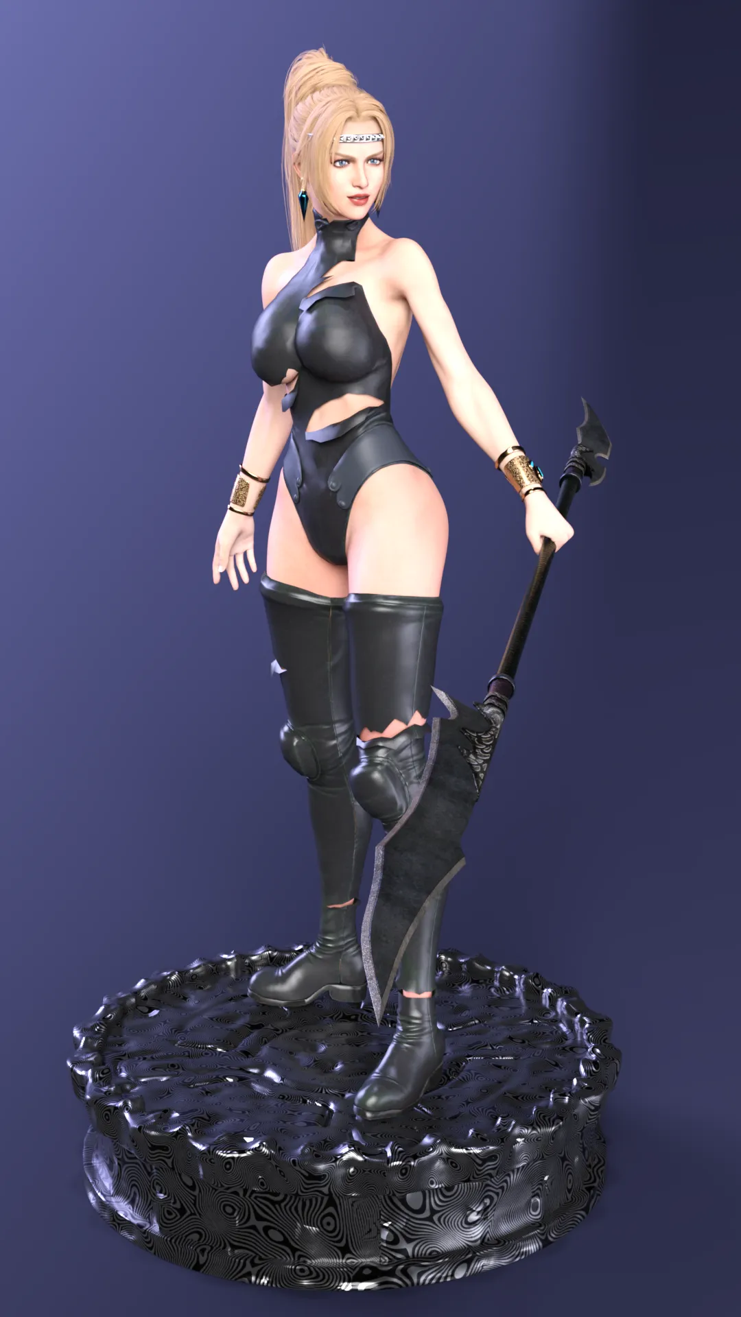 Rachel The Fiend Hunter Holy Vigoorian Empire Edition 3D Print Model .c4d .max .obj .3ds .fbx .stl .blend 