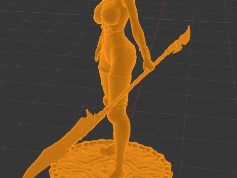 Rachel The Fiend Hunter Holy Vigoorian Empire Edition 3D Print Model