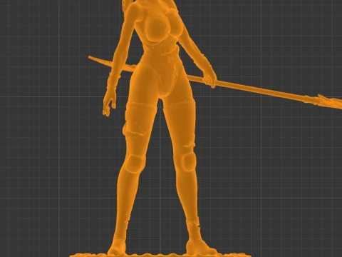 Rachel The Fiend Hunter Holy Vigoorian Empire Edition 3D Print Model