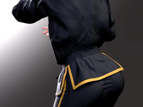 Ayane The Violet Shadow Martial Arts Academy Edition 3D Print Model