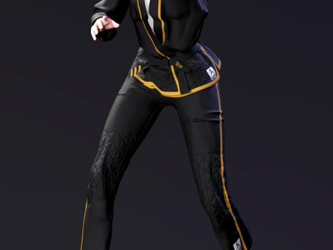 Ayane The Violet Shadow Martial Arts Academy Edition 3D Print Model