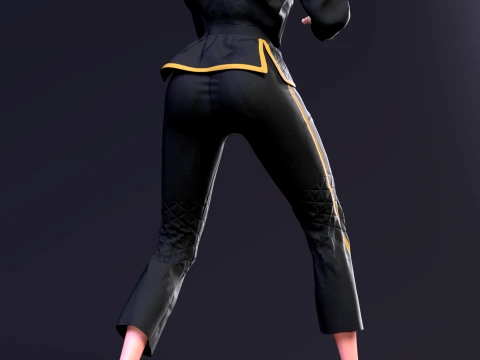 Ayane The Violet Shadow Martial Arts Academy Edition 3D Print Model