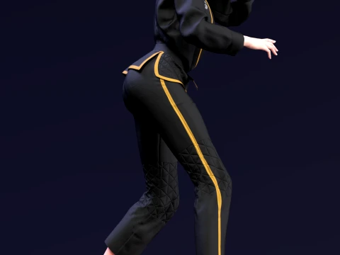 Ayane The Violet Shadow Martial Arts Academy Edition 3D Print Model