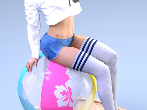 Jill Valentine Raccoon City Summer Casual Day-Off Edition 3D Принт Модель