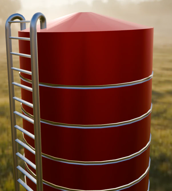 Silo low polly 3D Model .c4d .max .obj .3ds .fbx .stl .blend 