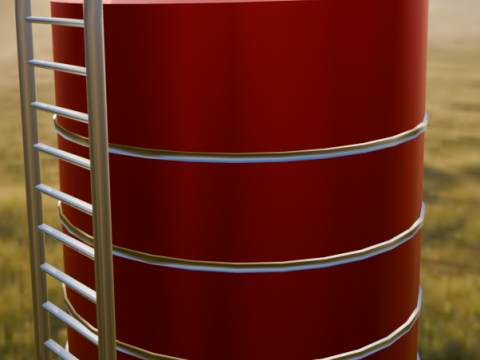 Silos niskopolimerowy Model 3D