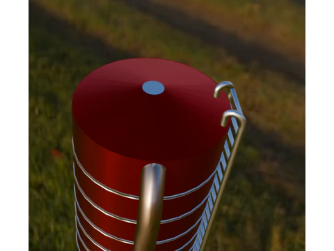 Silo low polly 3D Model