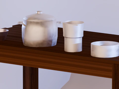 Kit cozinha brasileira brazilian kitchen kit 3D Model