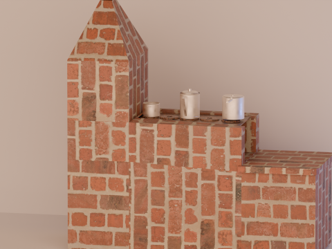 Kit cozinha brasileira brazilian kitchen kit 3D Model