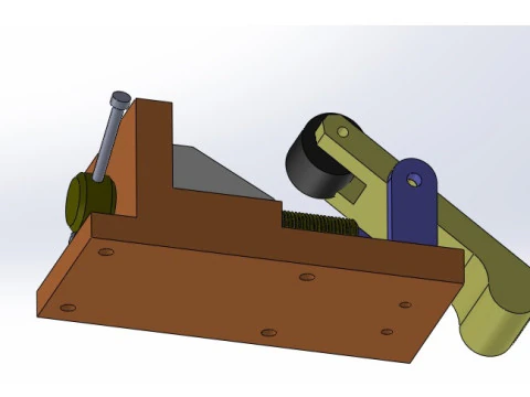Screw-Lever Clamping Mechanism 3D Print Model