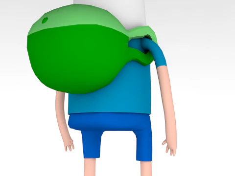 Finn Adventure Time 3D Model