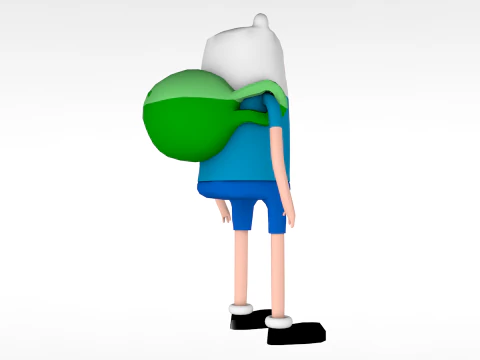Finn Adventure Time 3D Model