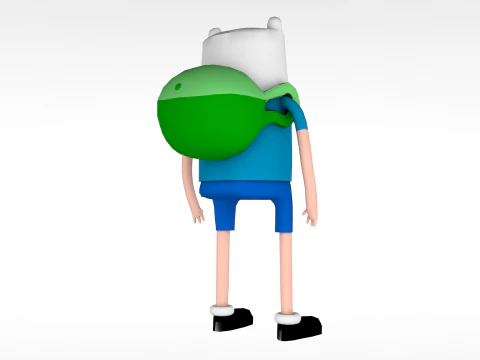 Finn Adventure Time 3D Model