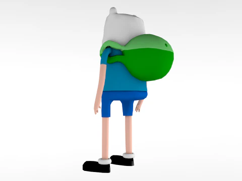 Finn Adventure Time 3D Model