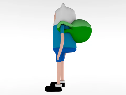 Finn Adventure Time 3D Model