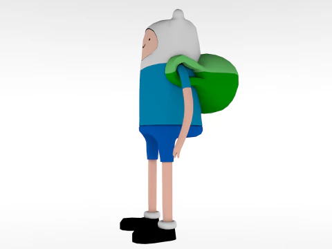 Finn Adventure Time 3D Model