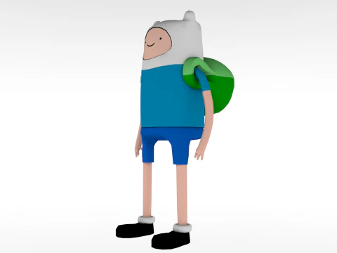 Finn Adventure Time 3D Model