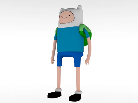 Finn Adventure Time 3D Model