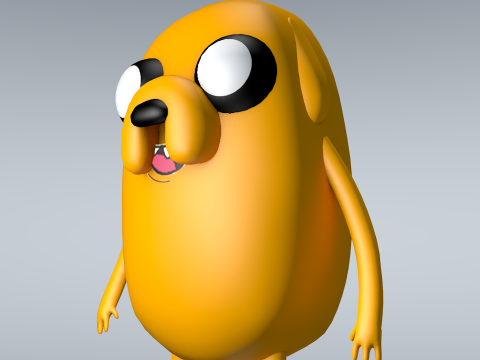 Jake Adventure Time 3D Model