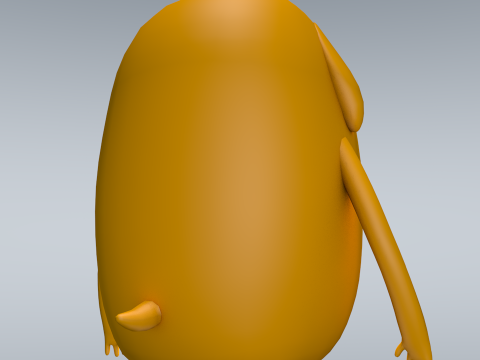 Jake Adventure Time 3D Model