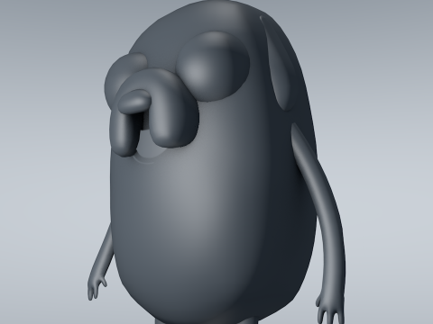 Jake Adventure Time 3D Model
