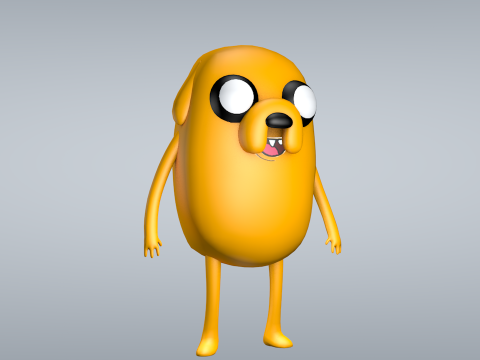 Jake Adventure Time 3D Model