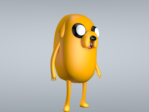 Jake Adventure Time 3D Model