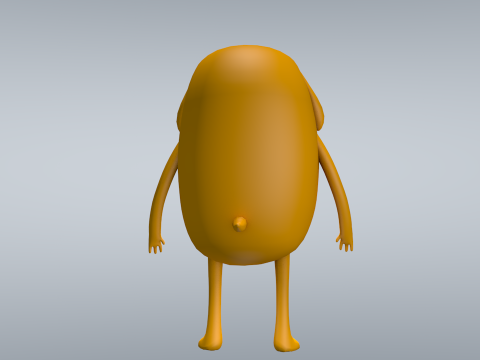 Jake Adventure Time 3D Model