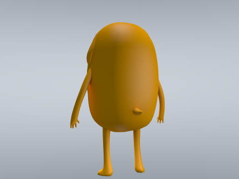 Jake Adventure Time 3D Model
