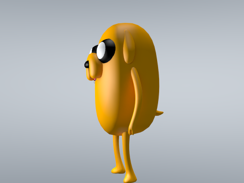 Jake Adventure Time 3D Model