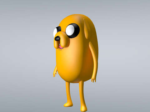 Jake Adventure Time 3D Model